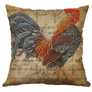 Rustic Farmhouse Rooster Pillowcase